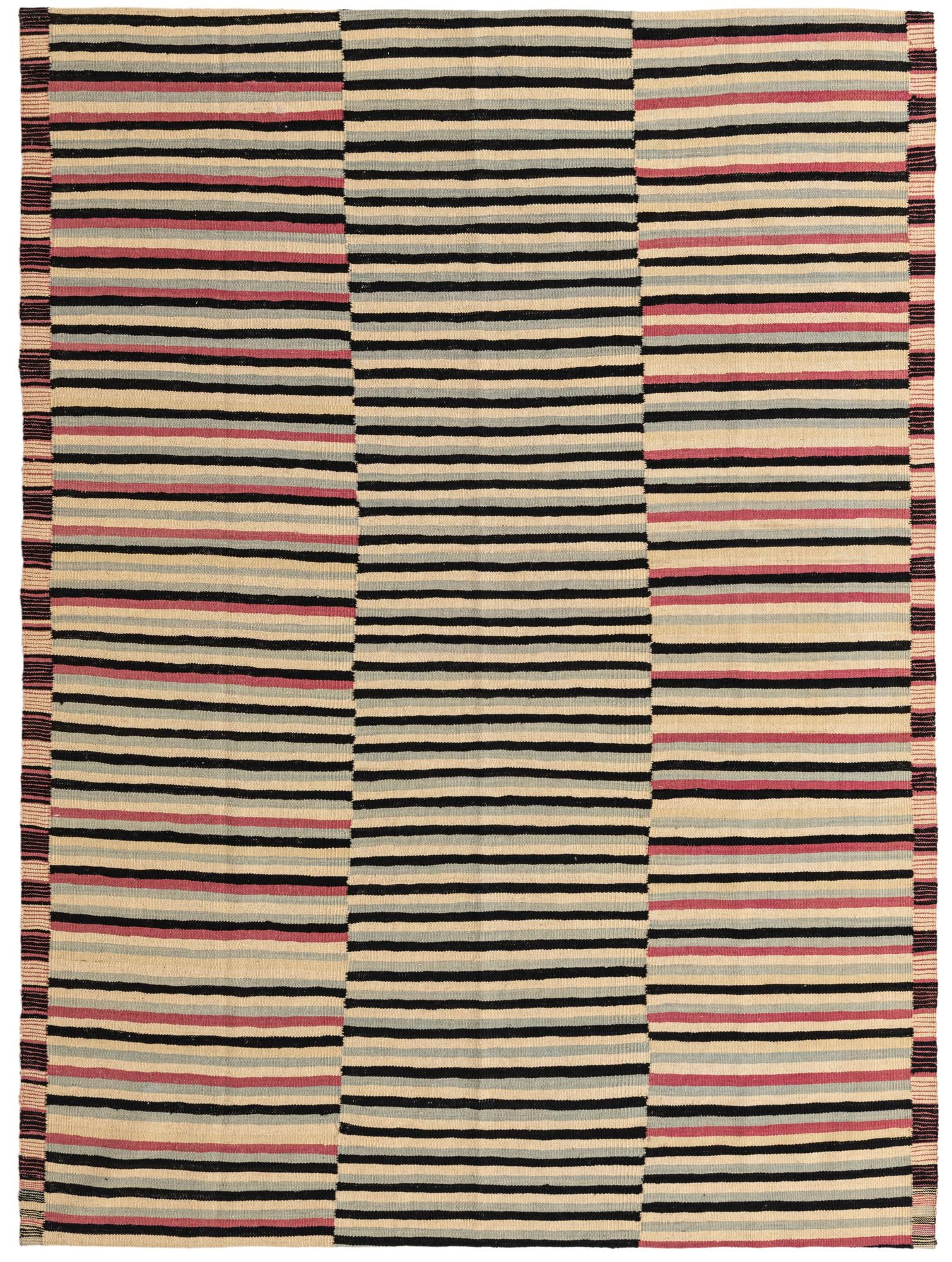 5' 10 x 7' 9 Hand Woven Kilim Modern Wool Rug