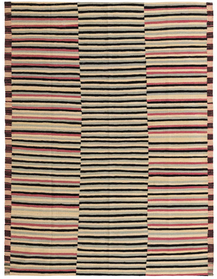 Detail image of 5' 10 x 7' 9 Hand Woven Kilim Modern Wool Rug