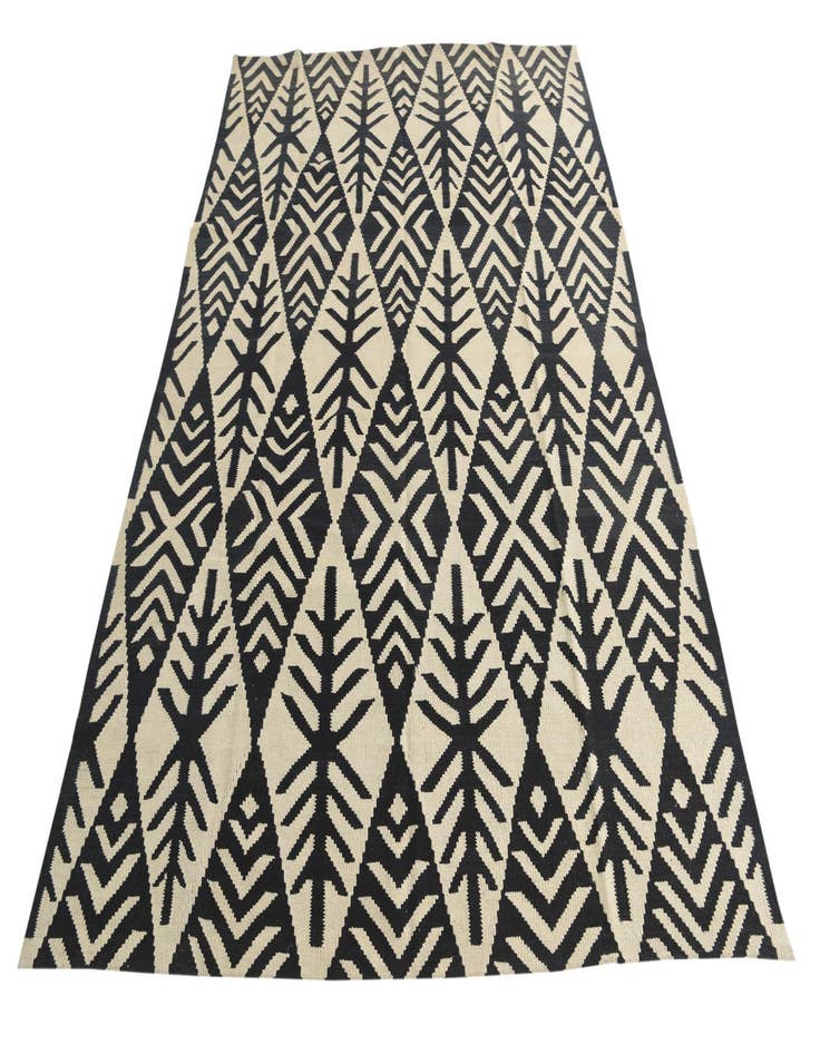 Detail image of 6' x 8' 6  Hand Woven Kilim Modern Wool Rug