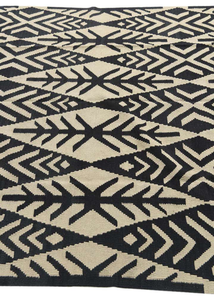 6' x 8' 6 Hand Woven Kilim Modern Wool Rug