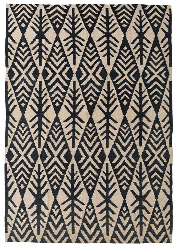 6' x 8' 6 Hand Woven Kilim Modern Wool Rug