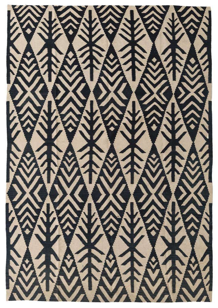 6' x 8' 6 Hand Woven Kilim Modern Wool Rug