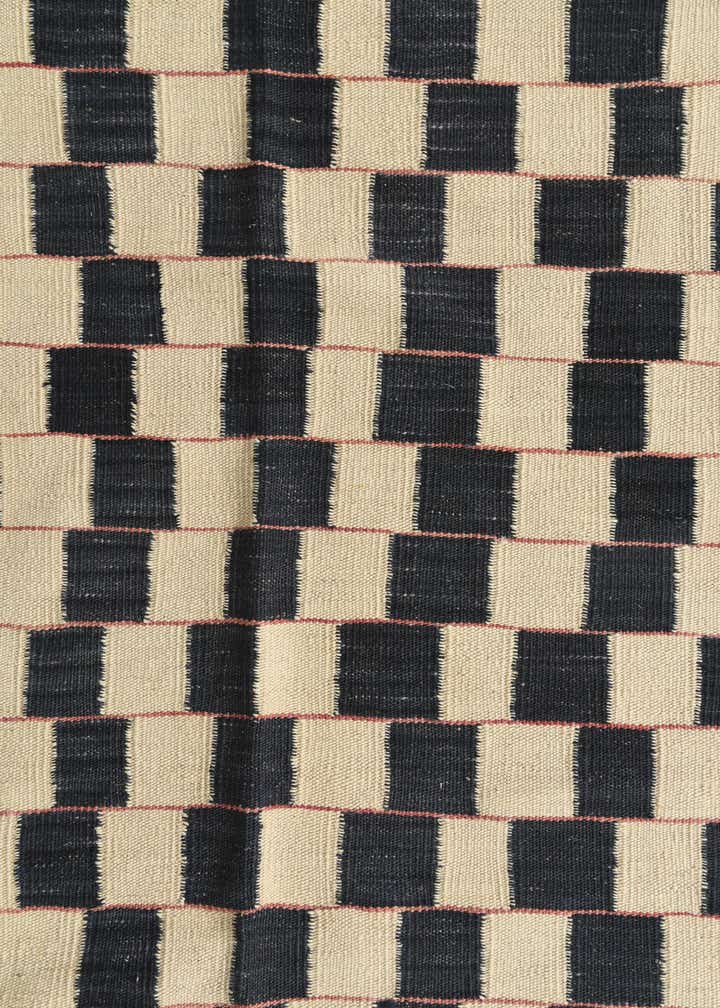 6' 9 x 9' 5 Hand Woven Kilim Modern Wool Rug