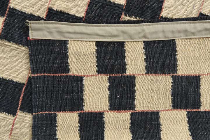 6' 9 x 9' 5 Hand Woven Kilim Modern Wool Rug