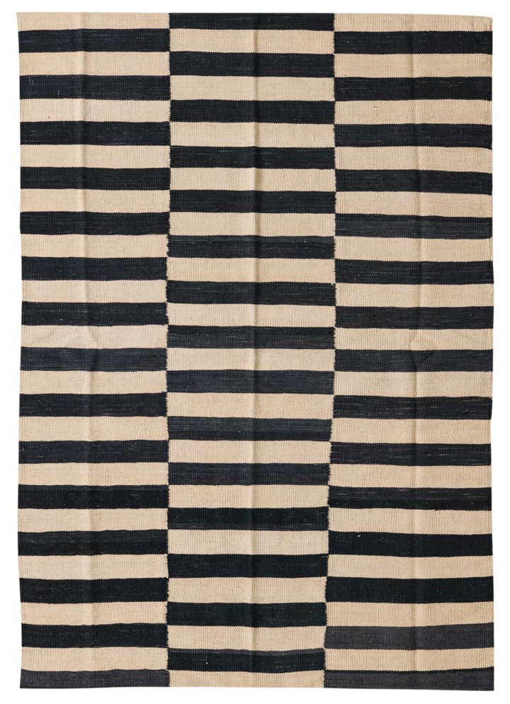 4' 3 x 6' Hand Woven Kilim Modern Wool Rug