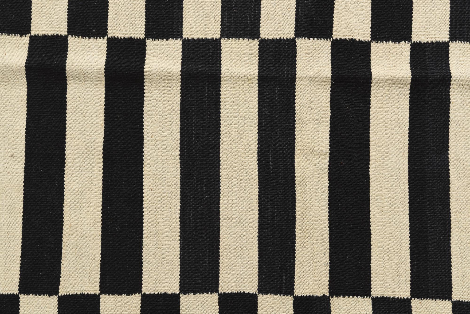 4' 1 x 5' 10 Hand Woven Kilim Modern Wool Rug
