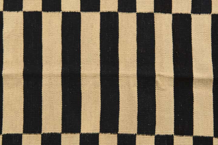 4' 1 x 5' 10 Hand Woven Kilim Modern Wool Rug