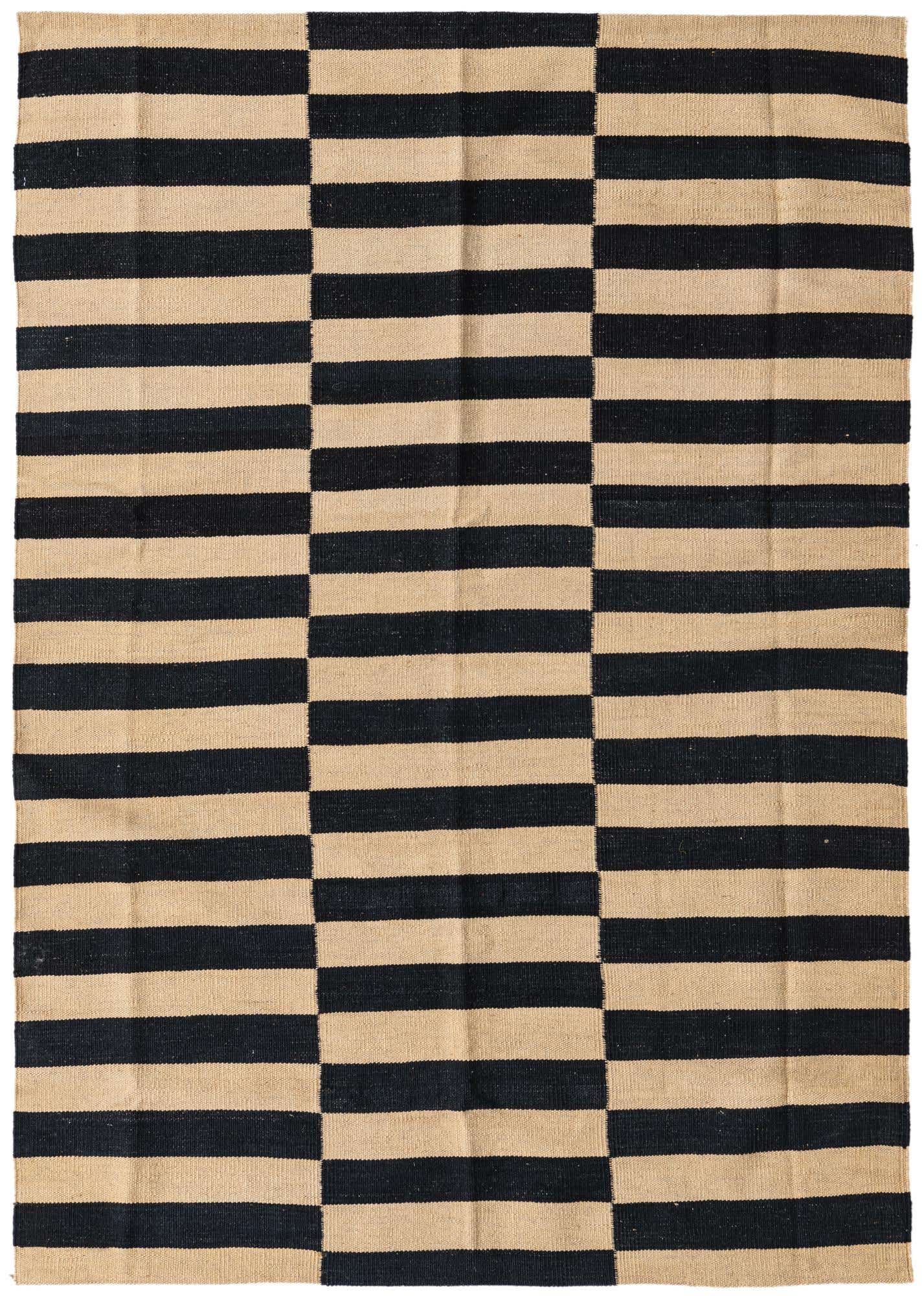 4' 1 x 5' 10 Hand Woven Kilim Modern Wool Rug