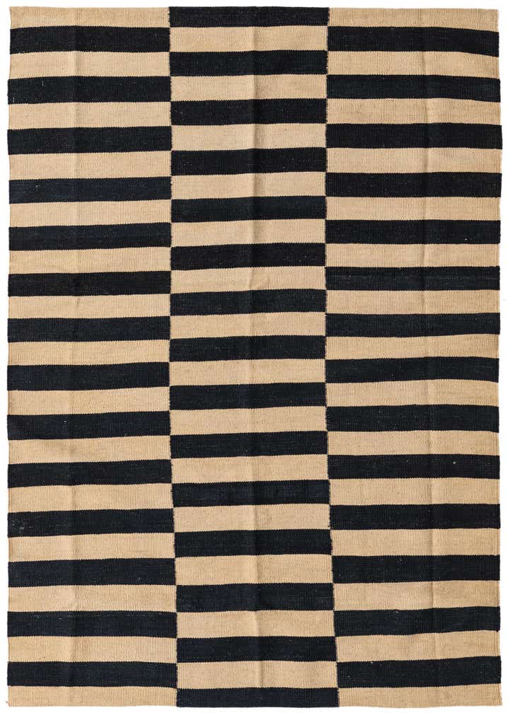 4' 1 x 5' 10 Hand Woven Kilim Modern Wool Rug