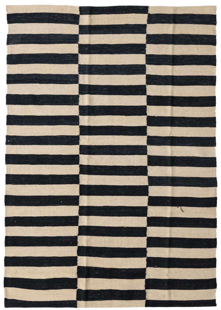 4' 2 x 5' 9 Hand Woven Kilim Modern Wool Rug