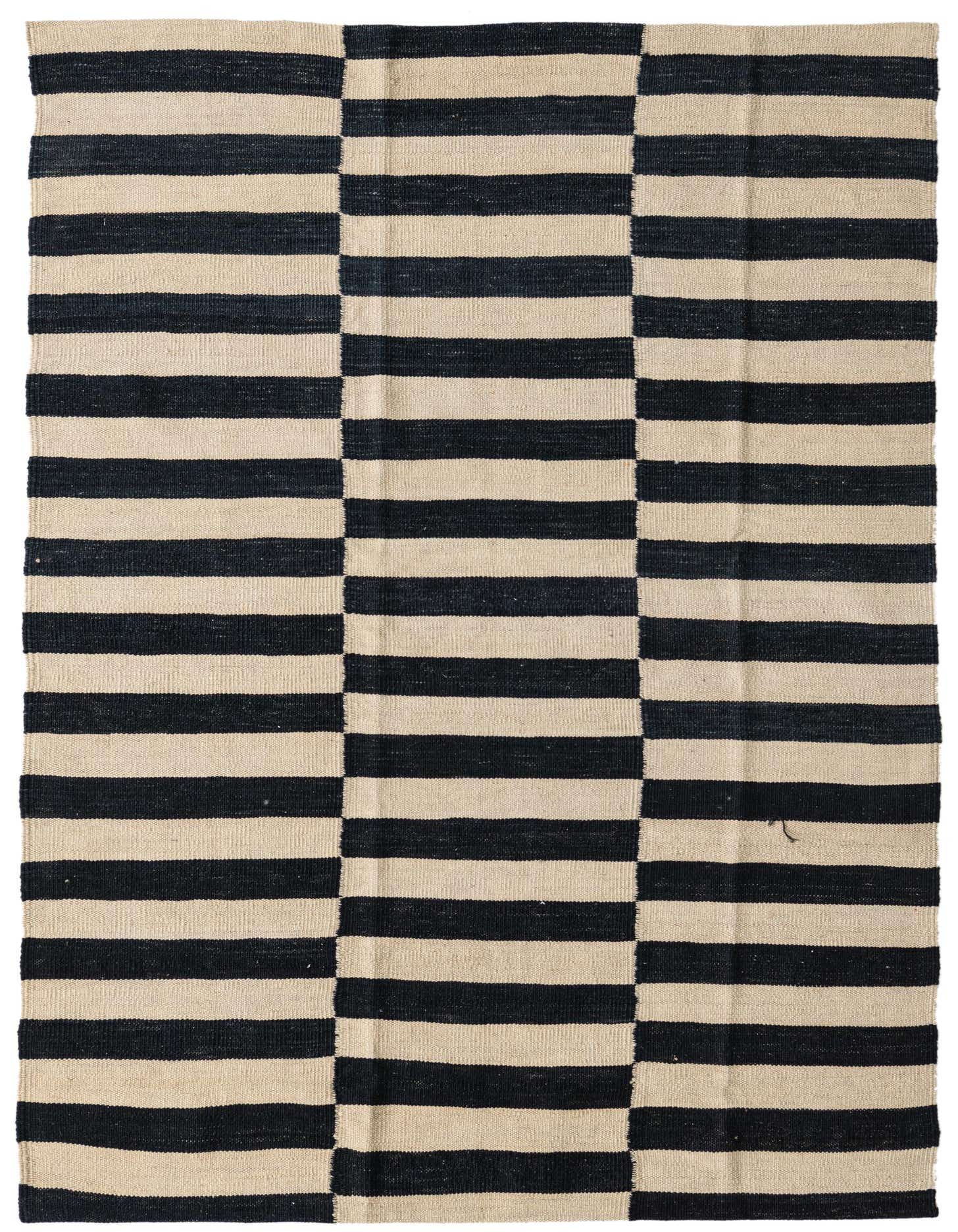 4' 2 x 5' 9 Hand Woven Kilim Modern Wool Rug