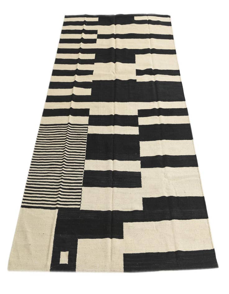 Detail image of 5' 2 x 6' 10  Hand Woven Kilim Modern Wool Rug