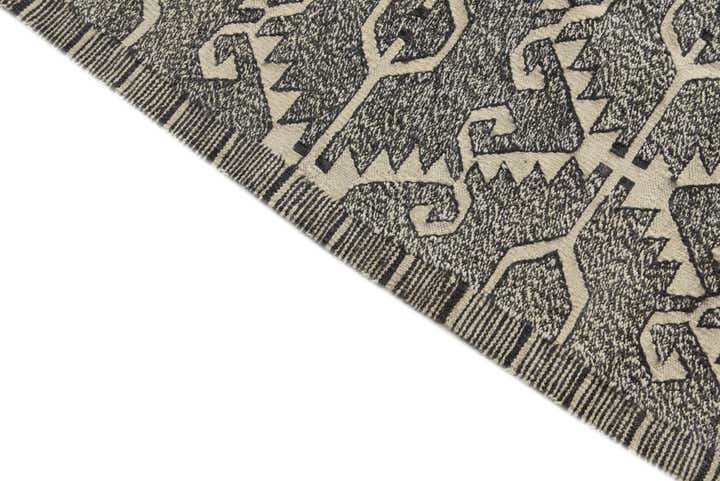 7' x 9' 4 Hand Woven Kilim Modern Wool Rug