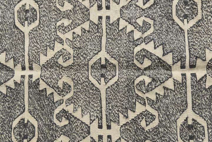 7' x 9' 4 Hand Woven Kilim Modern Wool Rug