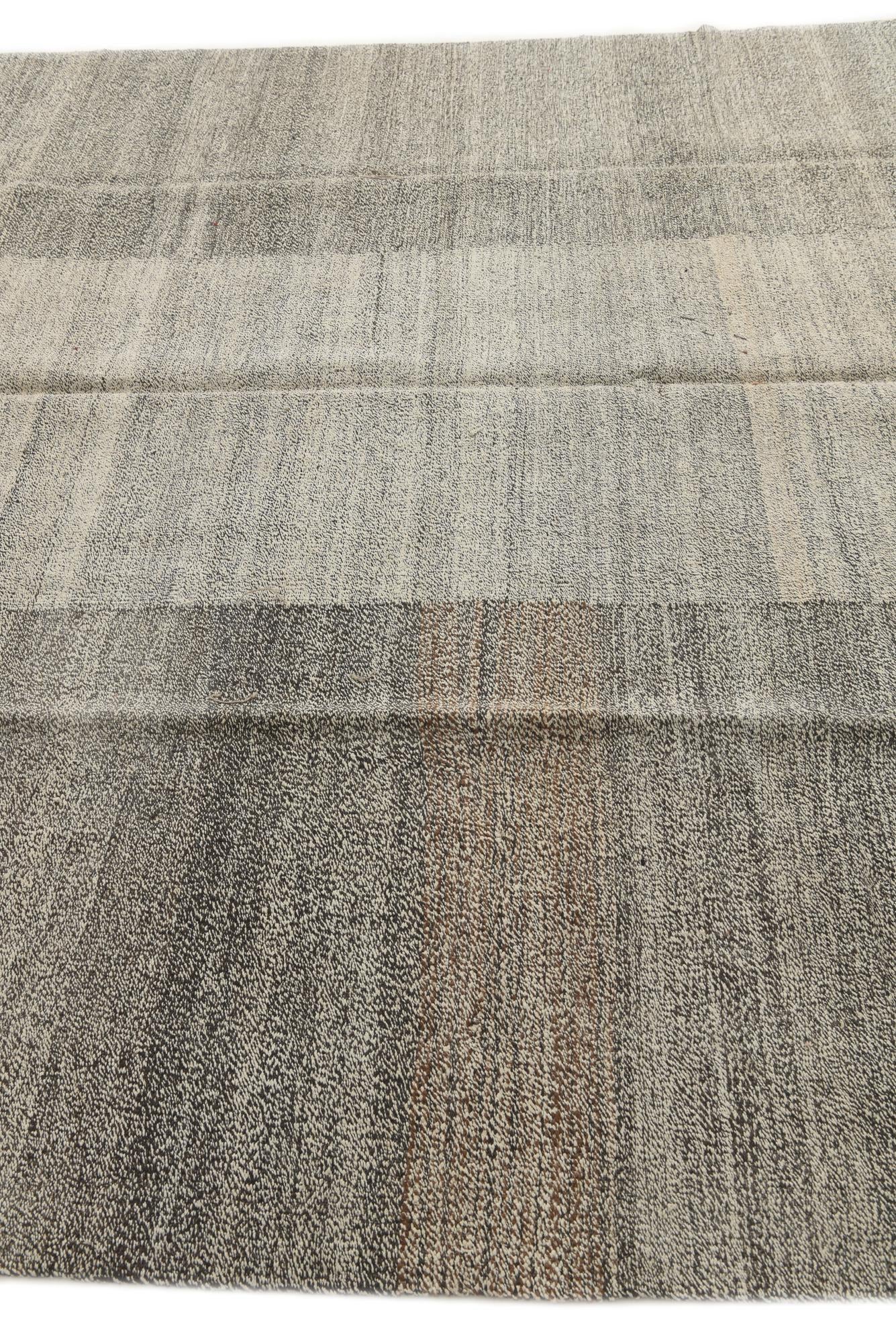 8' 7 x 11' 10 Hand Woven Kilim Modern Wool Rug