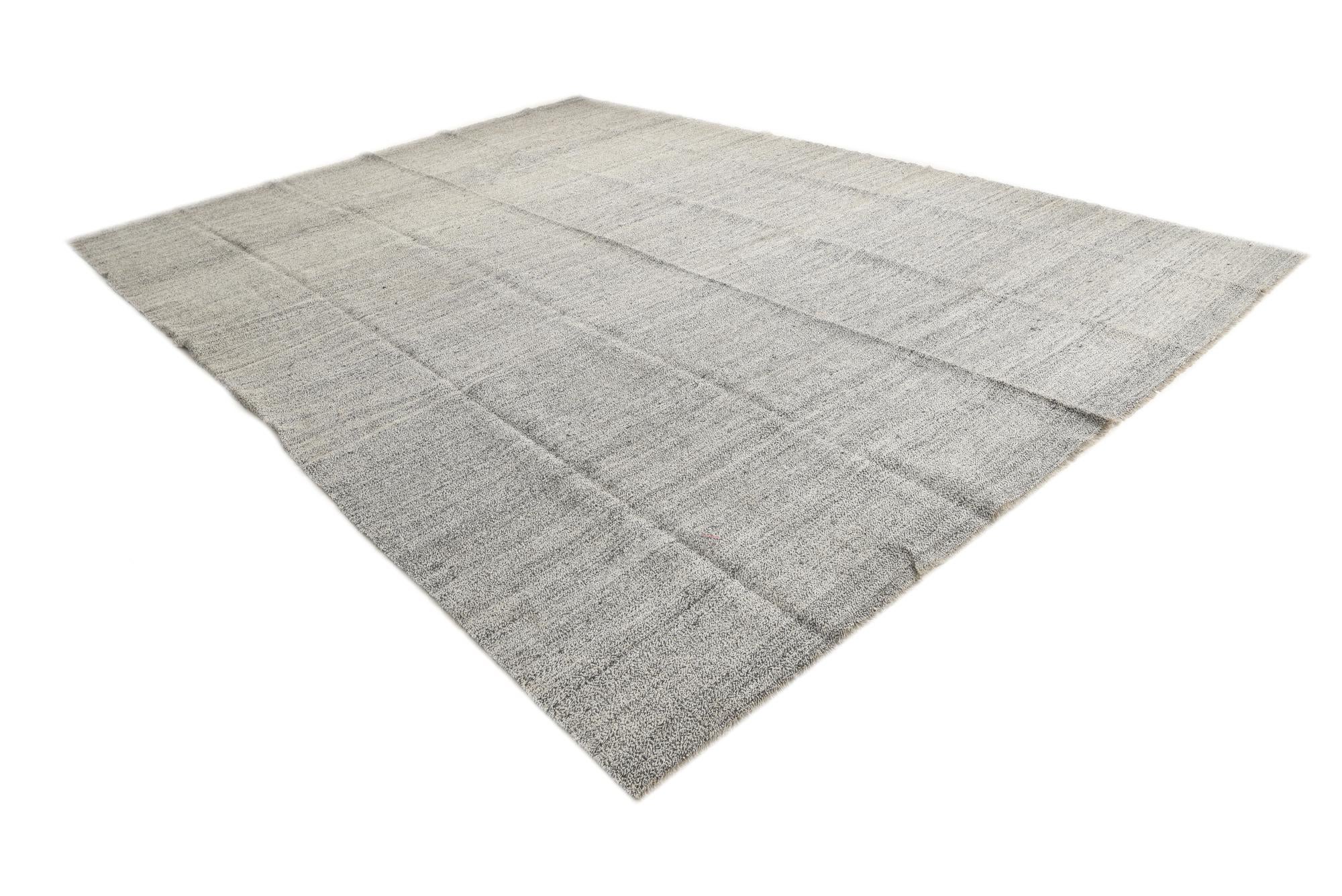 12' 2 x 17' 1 Hand Woven Kilim Modern Wool Rug