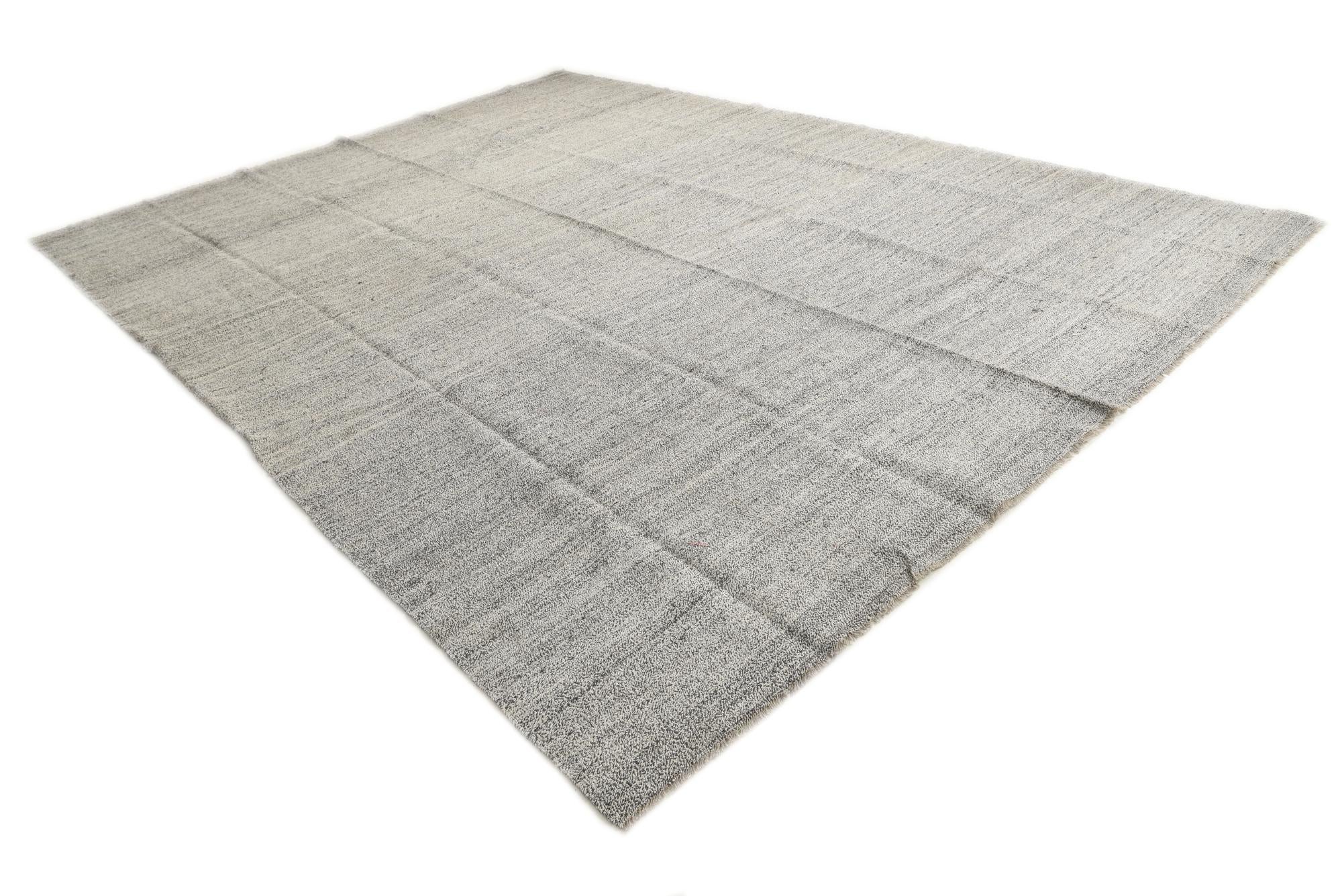 12' 2 x 17' 1 Hand Woven Kilim Modern Wool Rug
