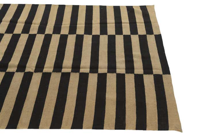 4' 2 x 5' 10 Hand Woven Kilim Modern Wool Rug