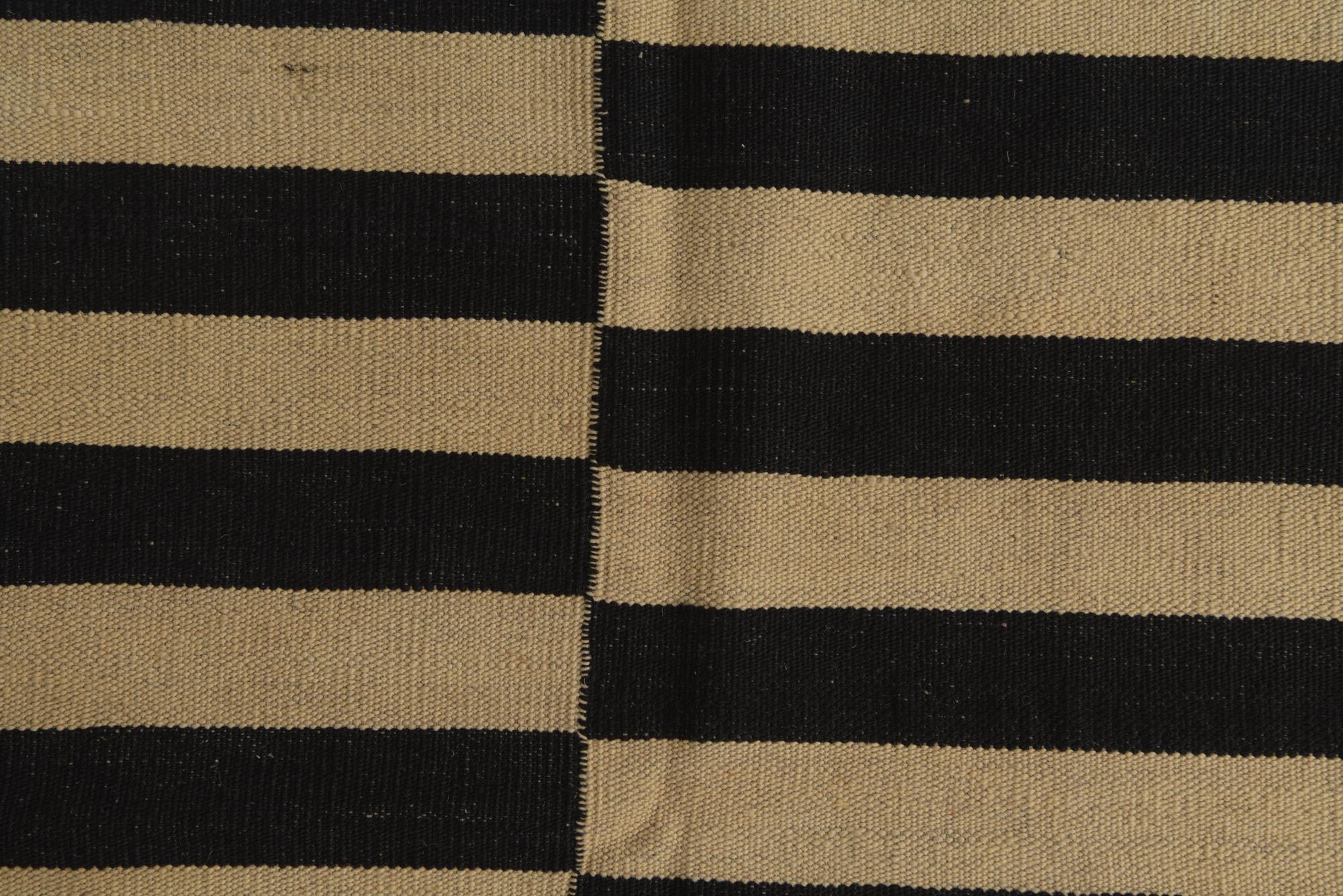 4' 2 x 5' 10 Hand Woven Kilim Modern Wool Rug