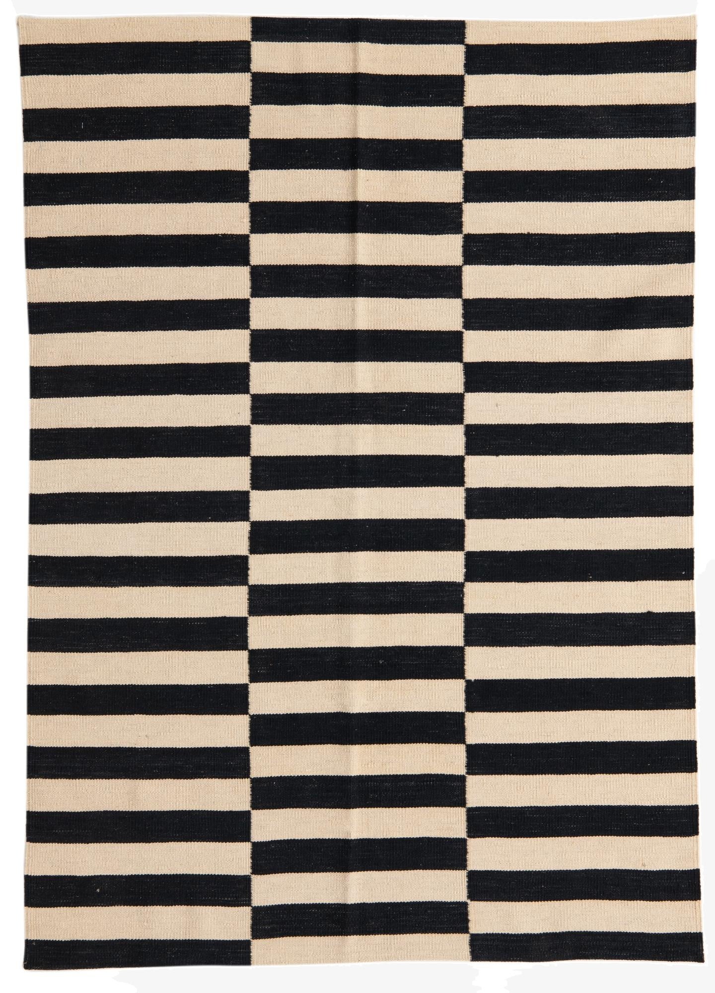 4' 2 x 6'  Hand Woven Kilim Modern Wool Rug