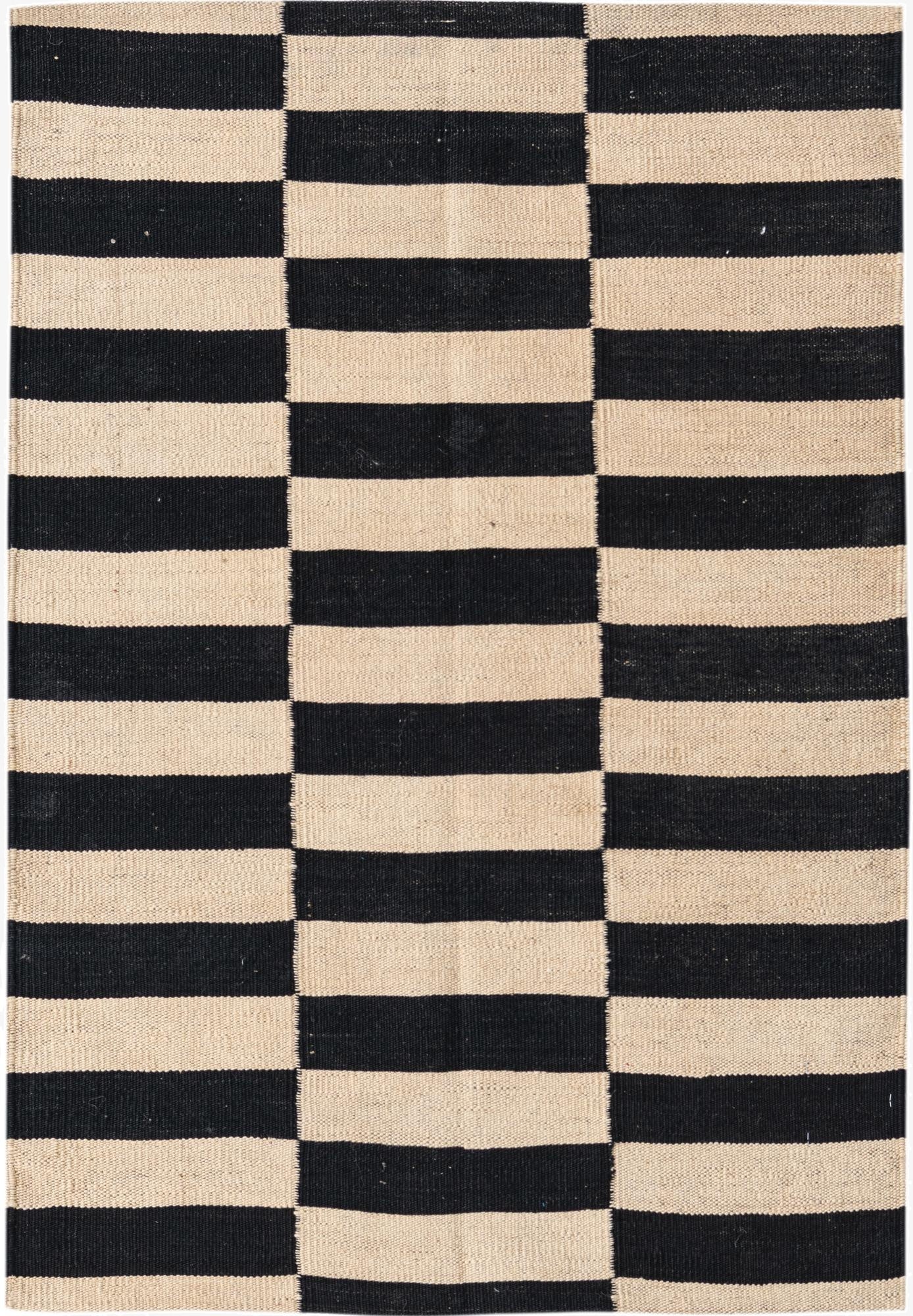 2' 8 x 3' 10  Hand Woven Kilim Modern Wool Rug