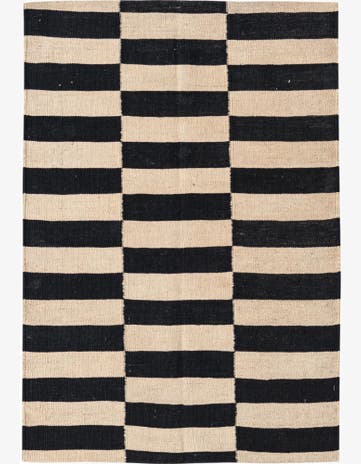2' 8 x 3' 10 Hand Woven Kilim Modern Wool Rug