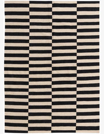 5' 7 x 7' 9 Hand Woven Kilim Modern Wool Rug