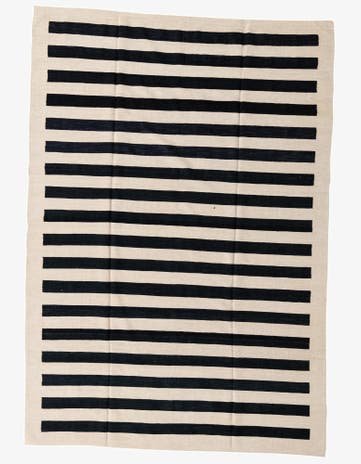 6' 7 x 9' 7 Hand Woven Kilim Modern Wool Rug