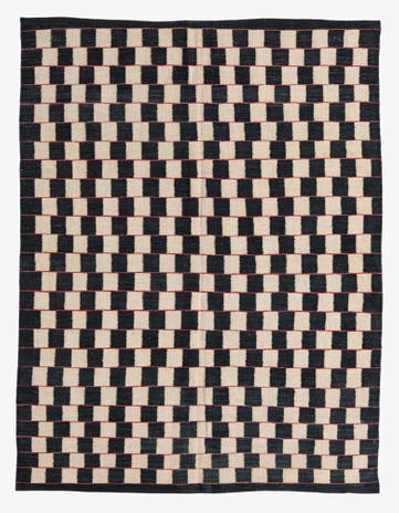 4' 9 x 6' 2 Hand Woven Kilim Modern Wool Rug
