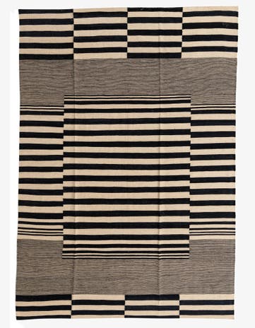 7' x 10' Hand Woven Kilim Modern Wool Rug