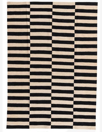 5' 8 x 8' Hand Woven Kilim Modern Wool Rug
