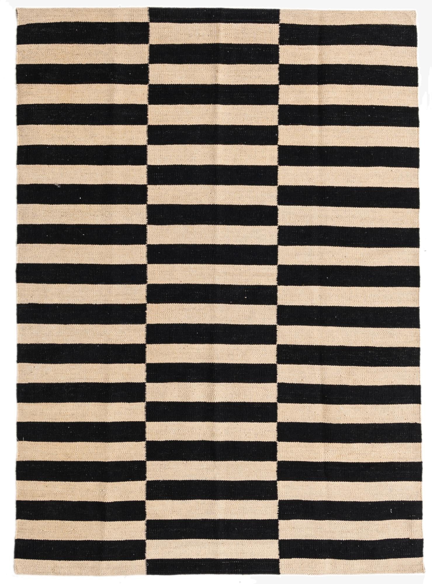 4' 2 x 6'  Hand Woven Kilim Modern Wool Rug