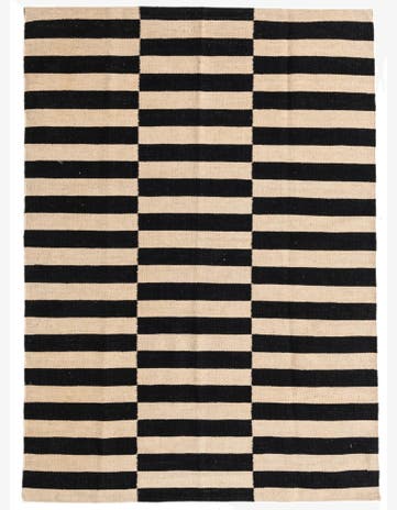 4' 2 x 6' Hand Woven Kilim Modern Wool Rug