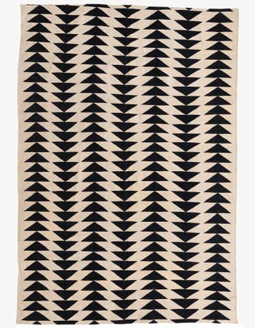 6' 8 x 9' 6 Hand Woven Kilim Modern Wool Rug