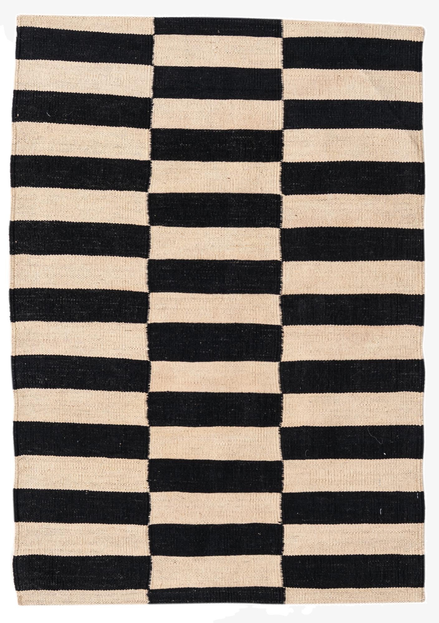 2' 8 x 3' 10  Hand Woven Kilim Modern Wool Rug