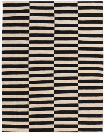 4' 10 x 6' 4 Hand Woven Kilim Modern Wool Rug