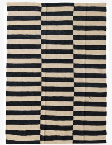 4' 2 x 5' 9 Hand Woven Kilim Modern Wool Rug