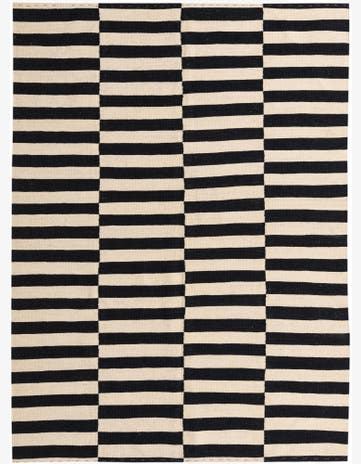 5' 7 x 7' 8 Hand Woven Kilim Modern Wool Rug