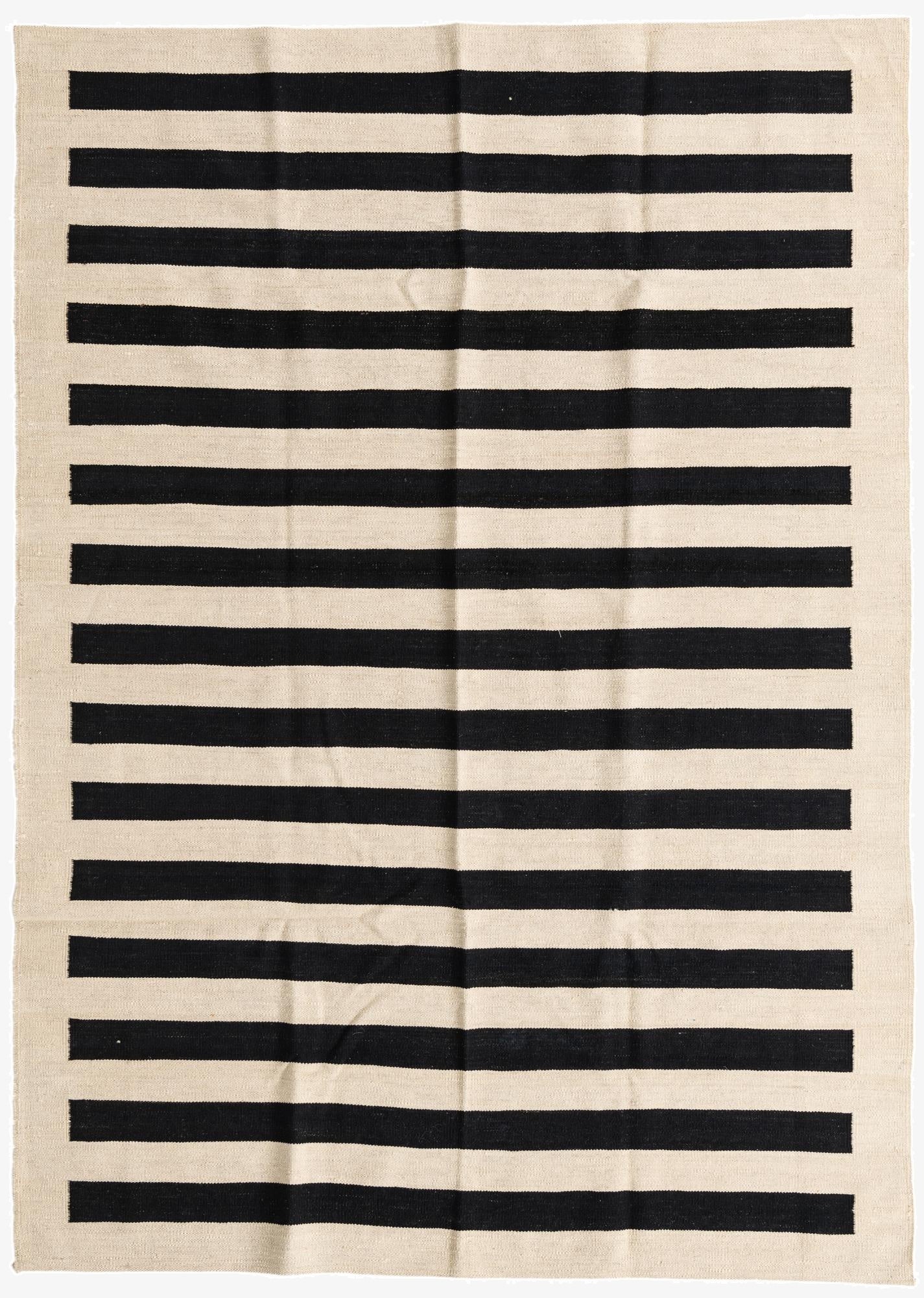 5' 7 x 7' 9  Hand Woven Kilim Modern Wool Rug