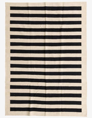 5' 7 x 7' 9 Hand Woven Kilim Modern Wool Rug