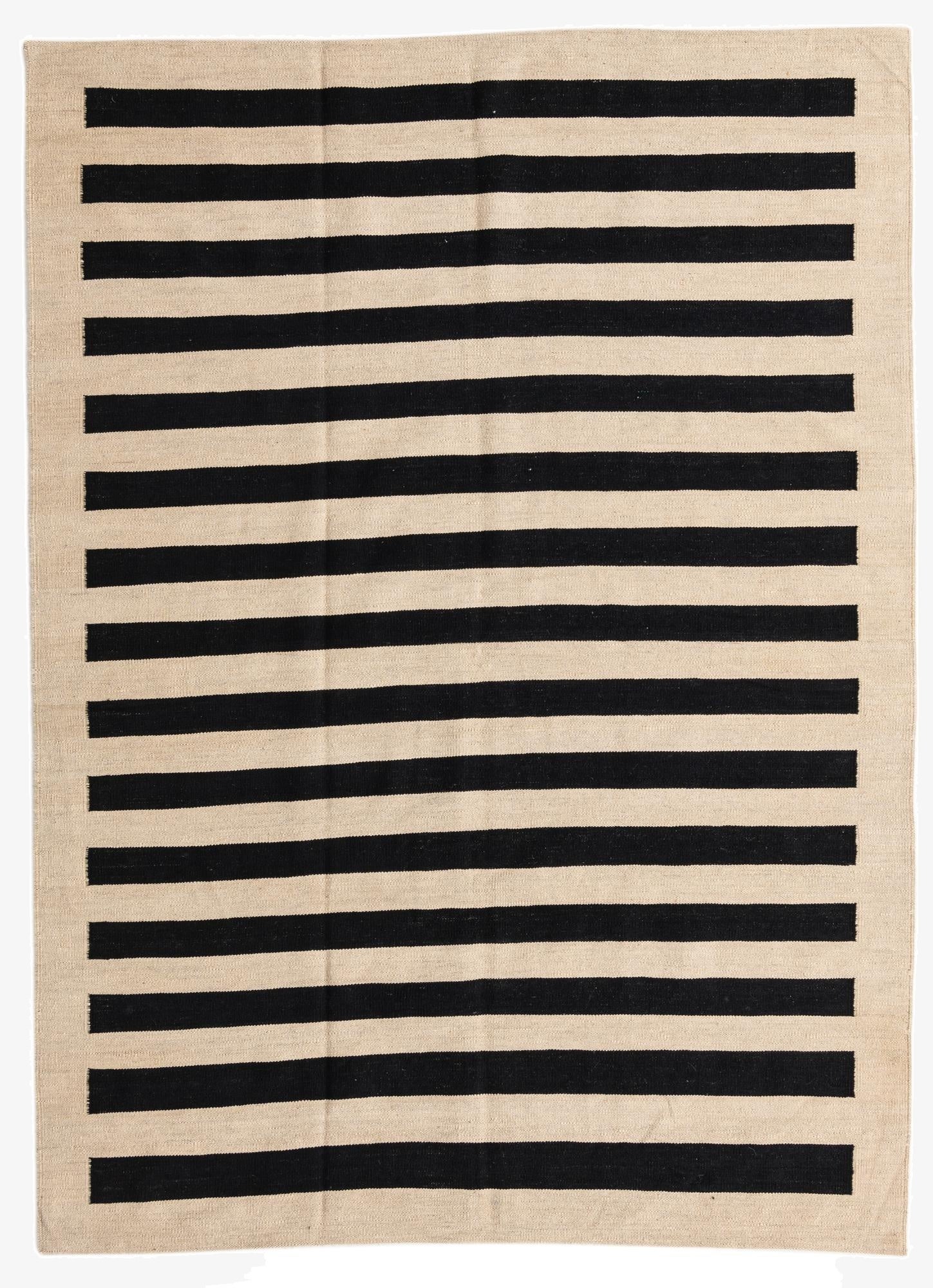 5' 7 x 7' 8  Hand Woven Kilim Modern Wool Rug