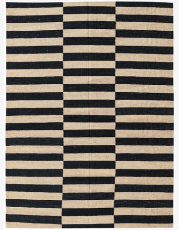 4' 3 x 6' Hand Woven Kilim Modern Wool Rug