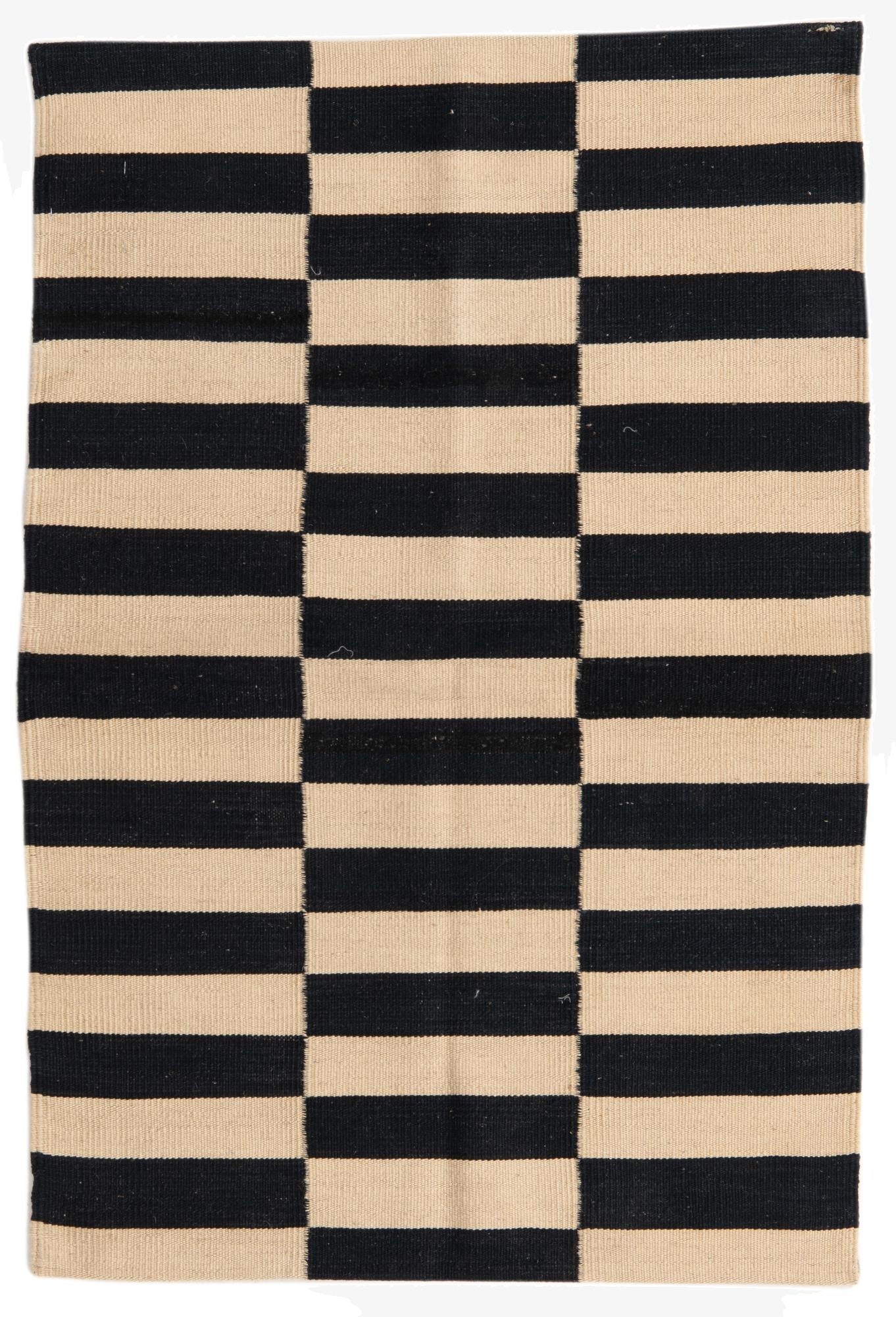 2' 7 x 3' 10  Hand Woven Kilim Modern Wool Rug