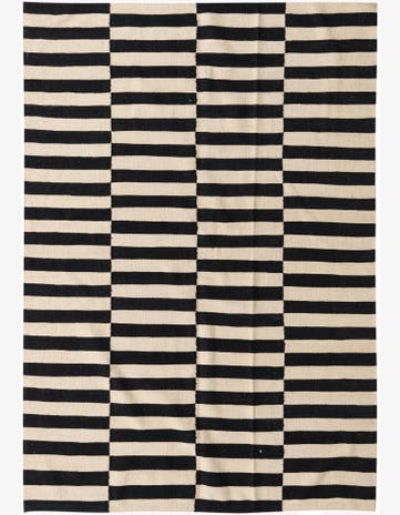 5' 7 x 8' Hand Woven Kilim Modern Wool Rug
