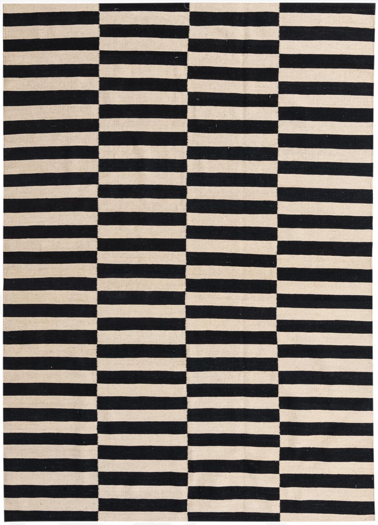 5' 7 x 7' 11  Hand Woven Kilim Modern Wool Rug