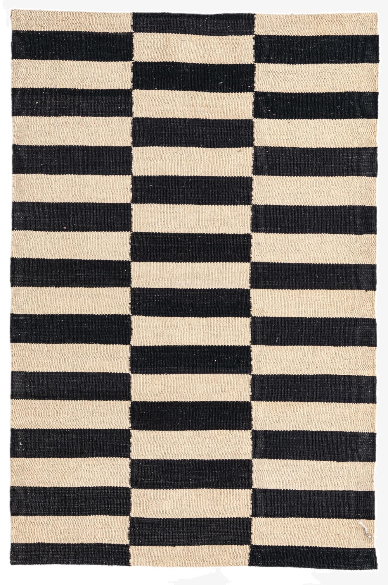 2' 7 x 3' 11  Hand Woven Kilim Modern Wool Rug