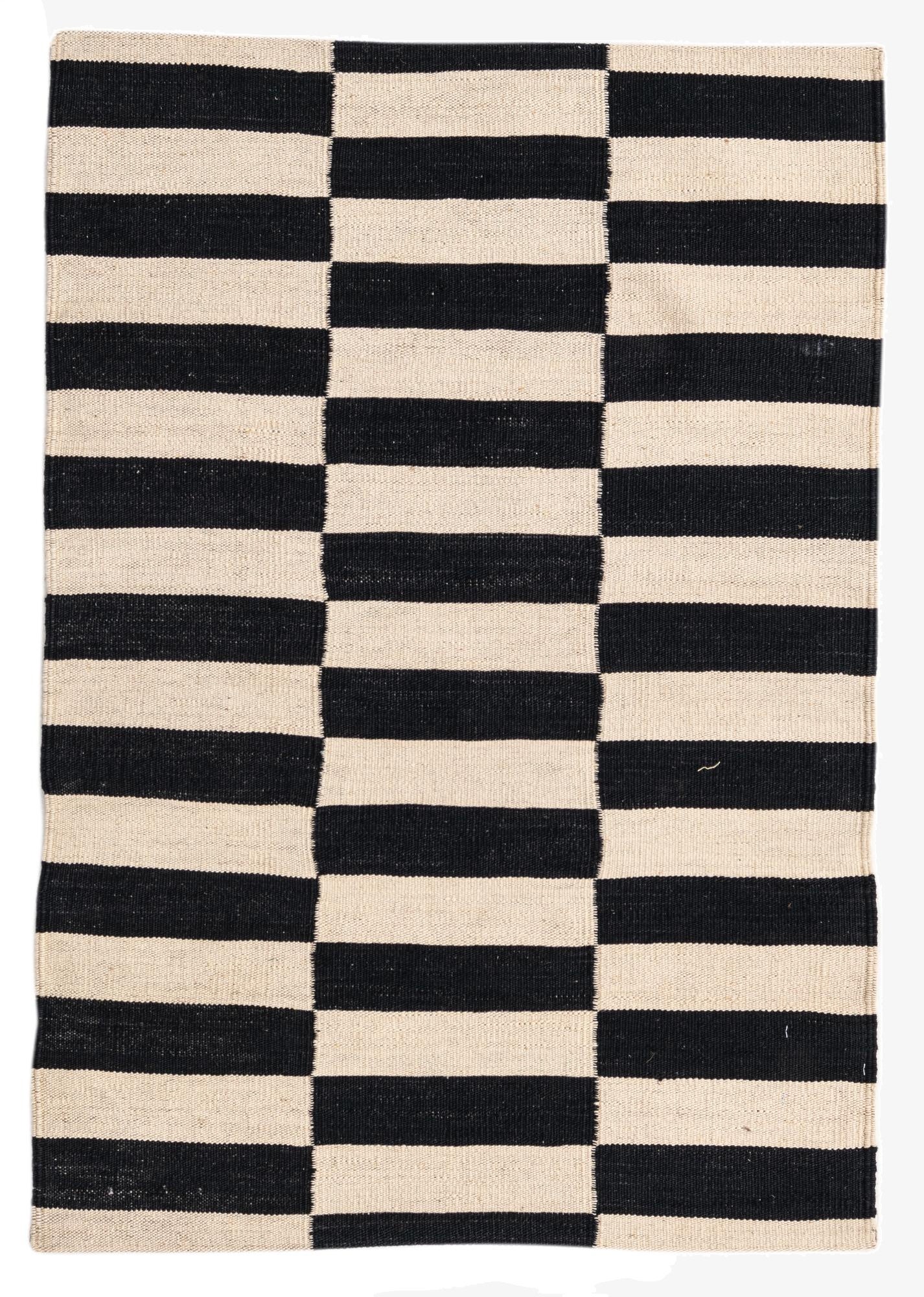 2' 8 x 3' 10  Hand Woven Kilim Modern Wool Rug