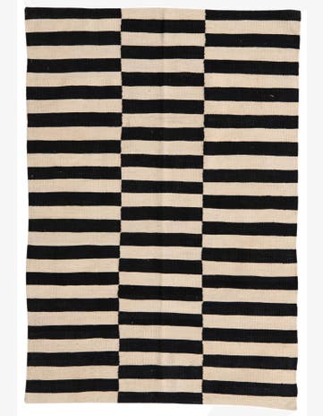 4' 3 x 6' Hand Woven Kilim Modern Wool Rug