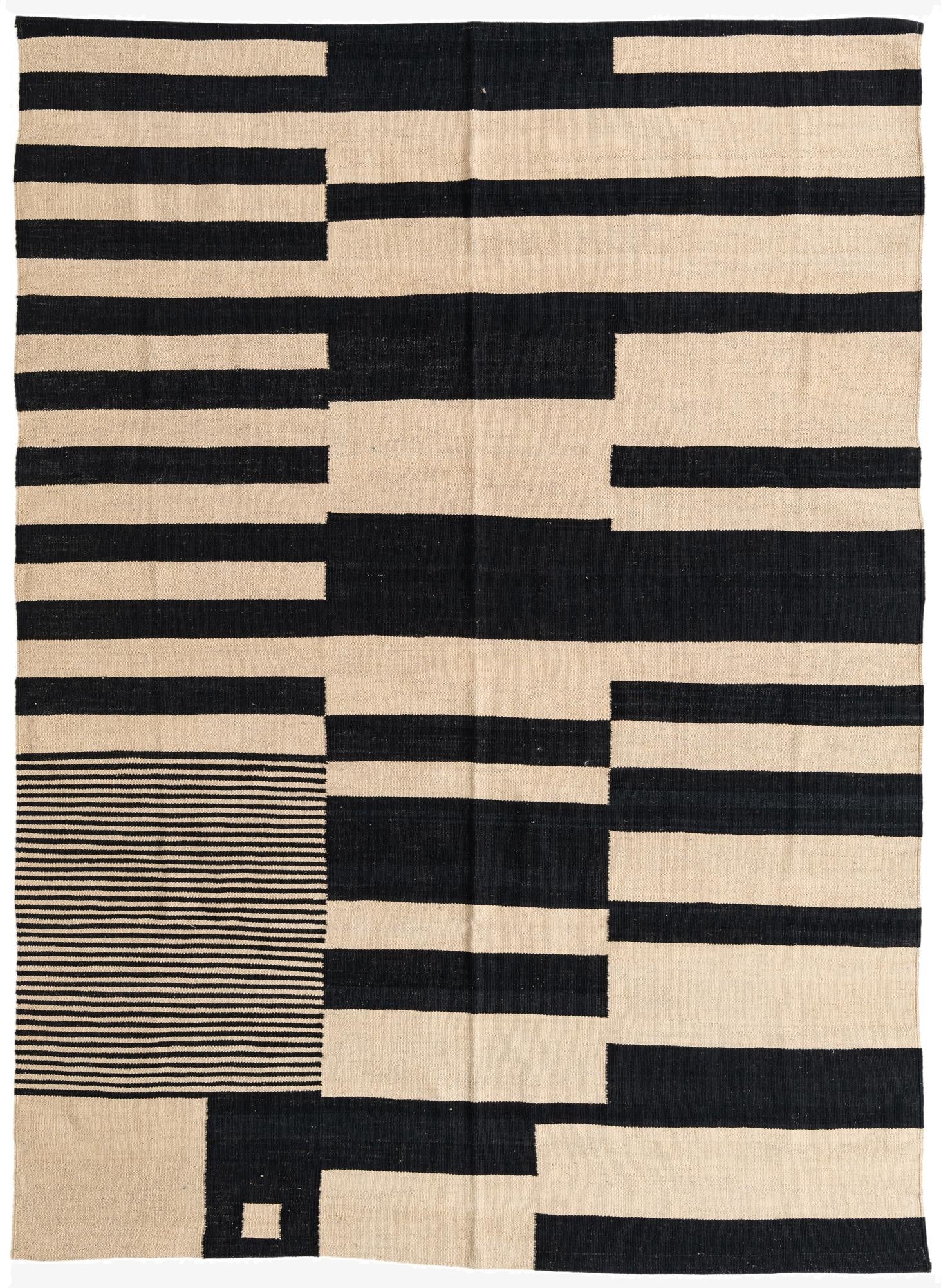5' 7 x 7' 7  Hand Woven Kilim Modern Wool Rug