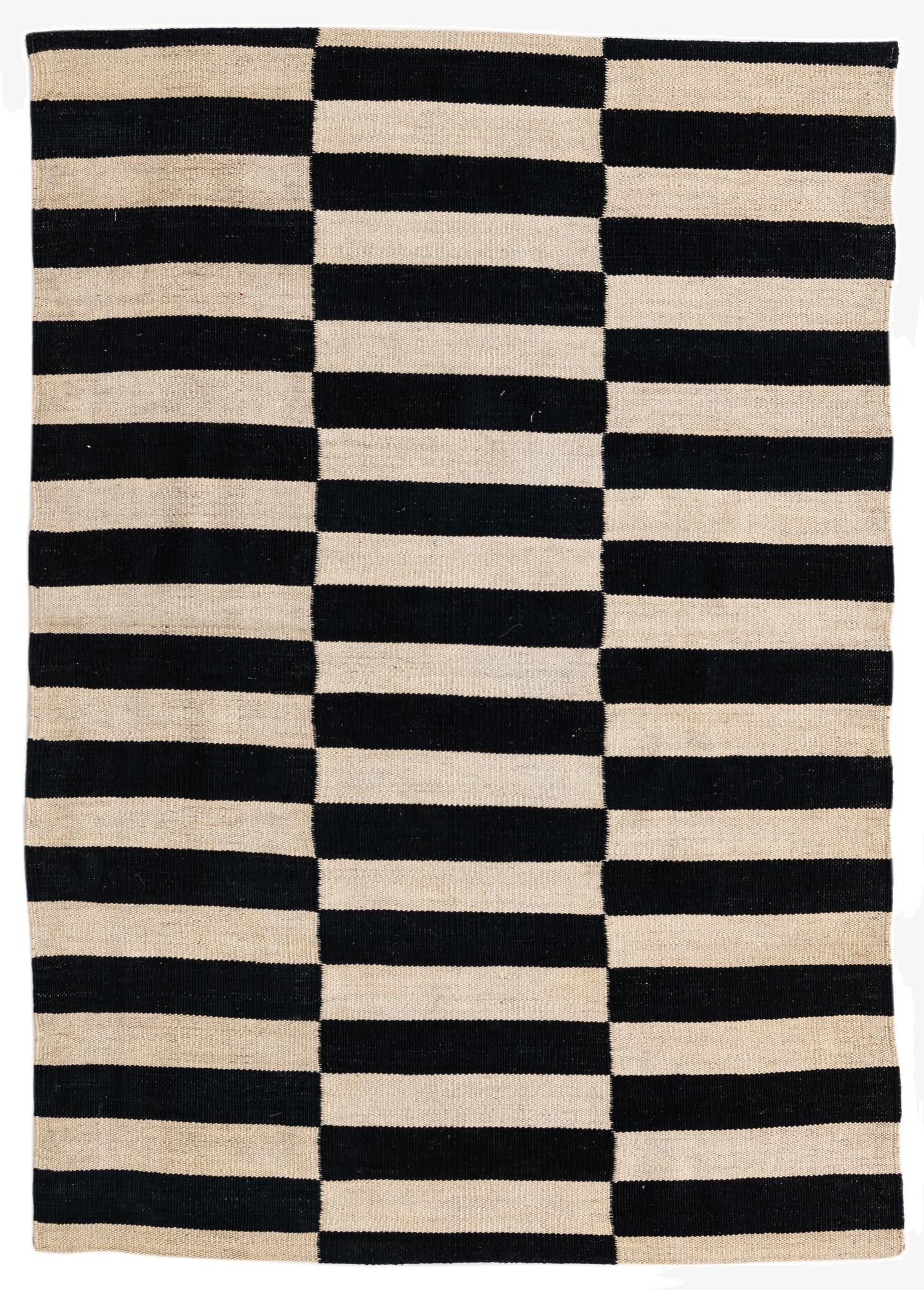 3' 3 x 4' 8  Hand Woven Kilim Modern Wool Rug